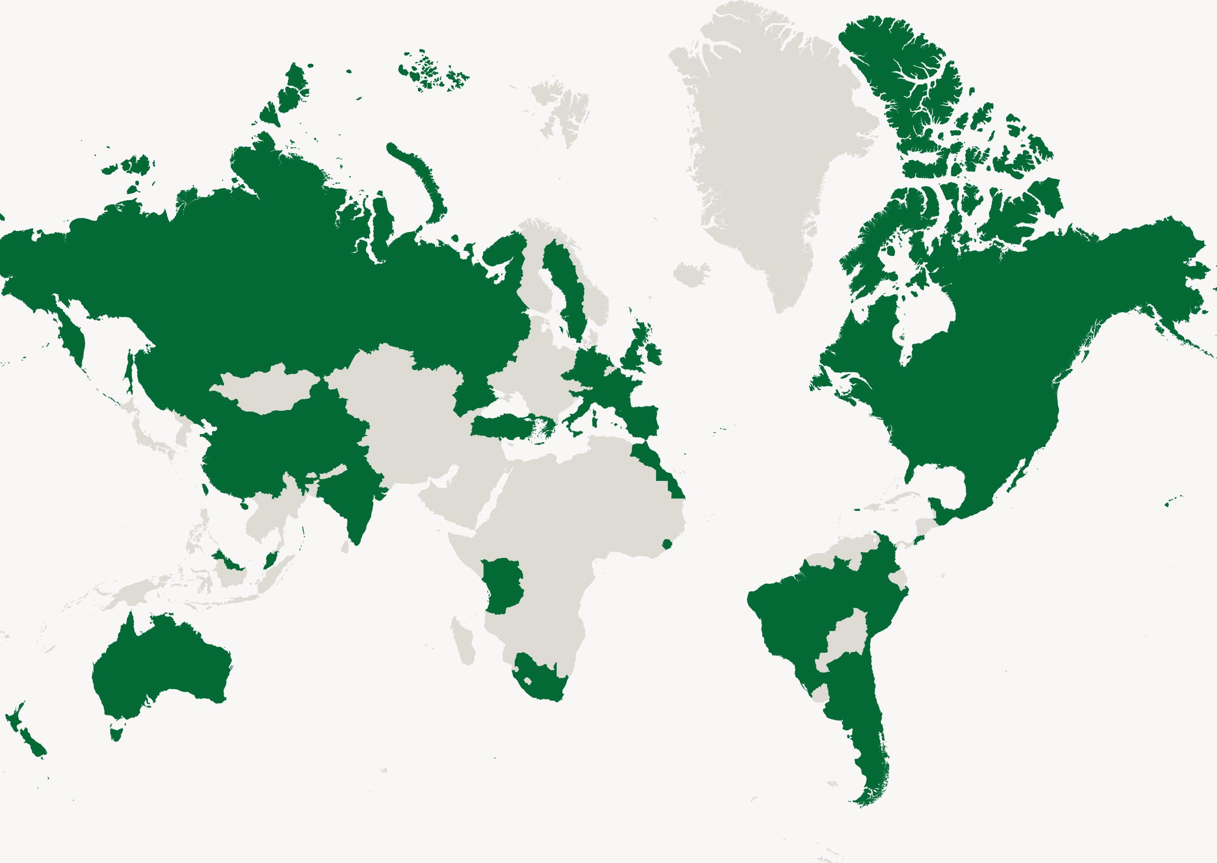 map view of 植加拿大28回水节基金会's international community planting partners